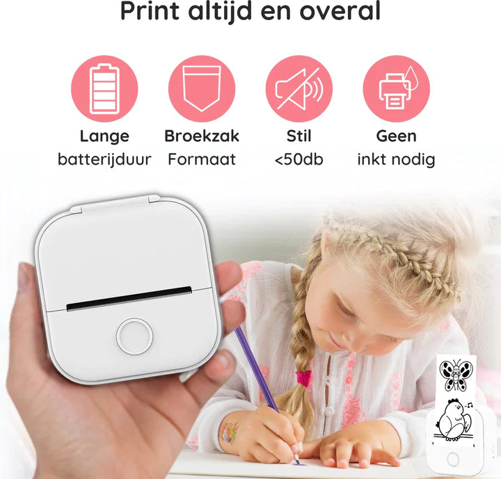 MiniPrint© Handige Bluetooth Printer