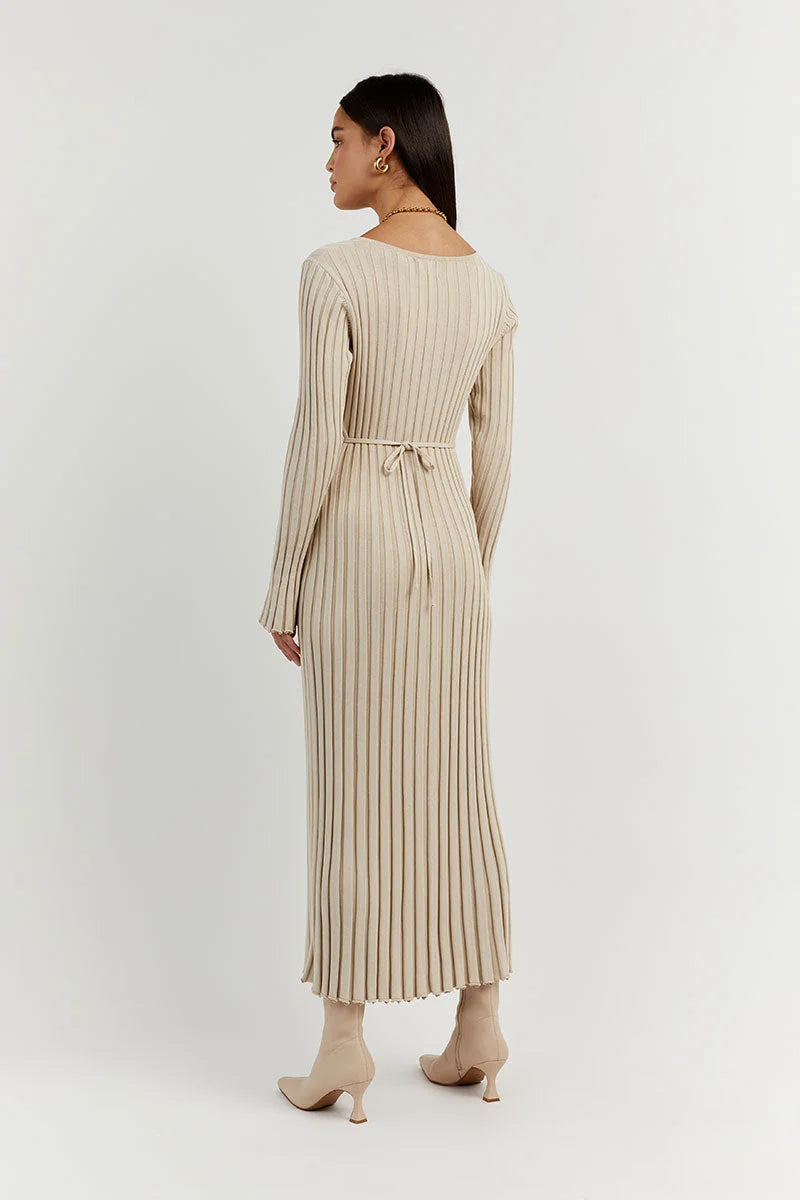 Mara - Elegant gebreide midi-jurk